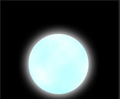 PS制作一个发光的月亮