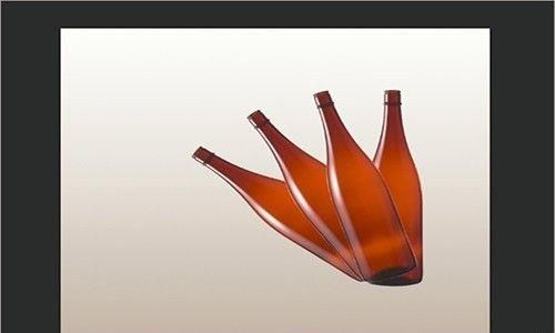 PS自由变换工具制作瓶子动态倾斜的效果