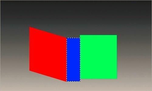 photoshop自由变换工具制作视觉上的错觉