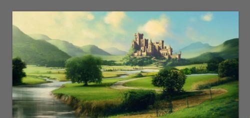 PS在照片中添加一棵不同大小的树