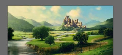 PS在照片中添加一棵不同大小的树