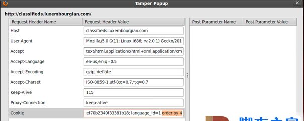 基于Http Header的SQL注入的方法详解
