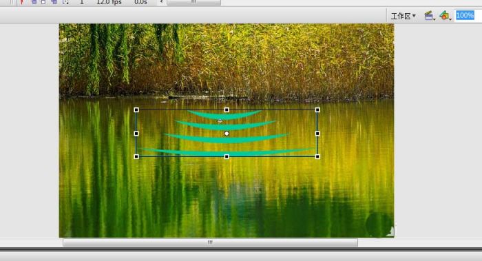 flash怎么制作水波纹动画效果?