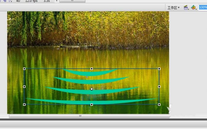flash怎么制作水波纹动画效果?