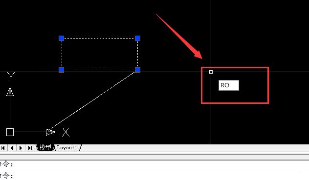 cad怎么旋转图形? cad旋转长方形的教程