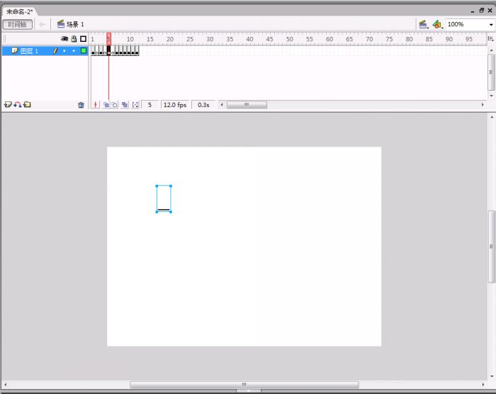 在flash中简单制作打字动画图