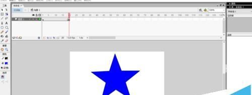 FLASH中制作制作一段简单的形状补间动画?