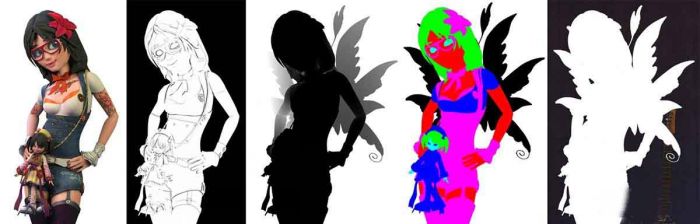 MAYA制作可爱带着眼睛的卡通女孩角色