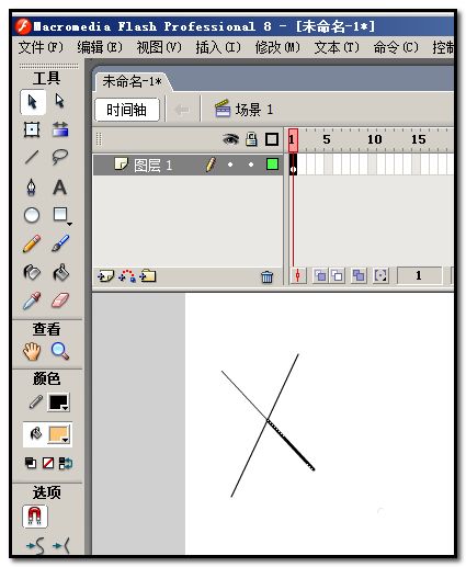 flash 8怎么使用对象绘制功能? flash绘制折叠不粘连图案的教程