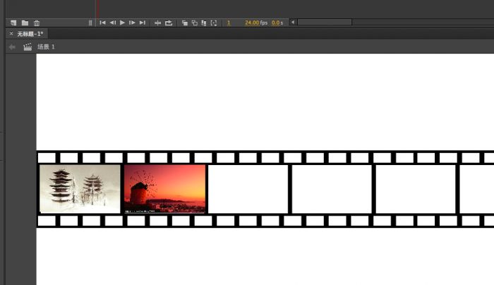 flash怎么给图片添加胶片效果?