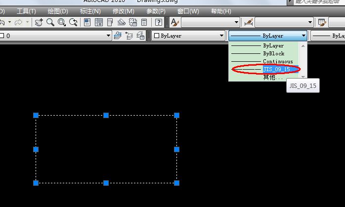 cad图纸中怎么把实线变成虚线?