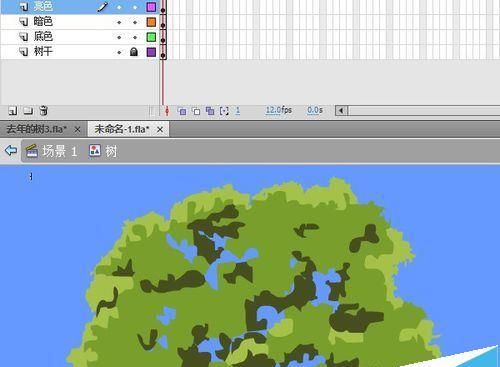 flash怎么绘制一颗苍天大树?