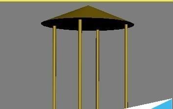 3dmax怎么制作一个简单漂亮的亭子?