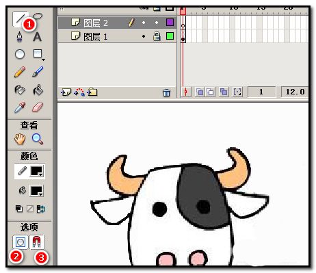 flash怎么描图案轮廓? flash图案描边的教程