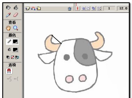 flash怎么描图案轮廓? flash图案描边的教程