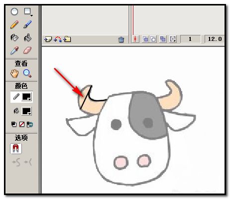 flash怎么描图案轮廓? flash图案描边的教程