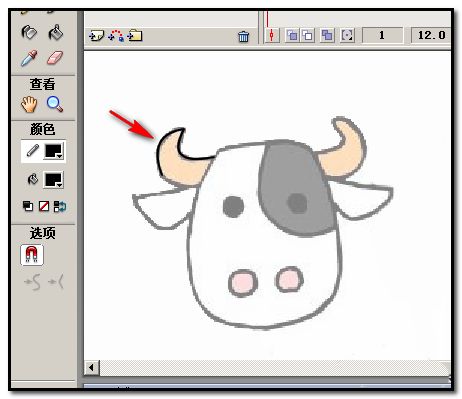 flash怎么描图案轮廓? flash图案描边的教程