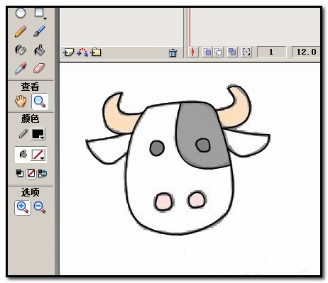 flash怎么描图案轮廓? flash图案描边的教程
