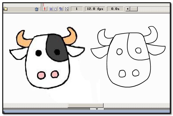 flash怎么描图案轮廓? flash图案描边的教程