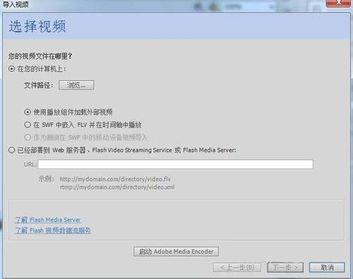 flash怎么调用外部flv视频? flash加载外部视频的教程
