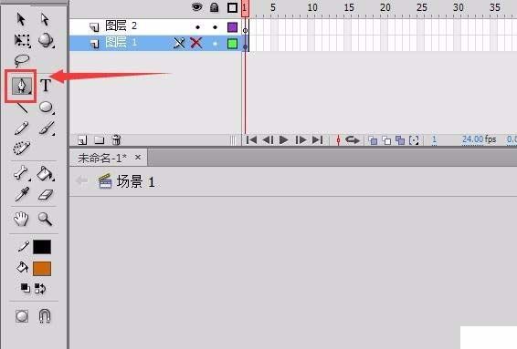 flash怎么制作一个2017年雄鸡独唱贺新年的图?