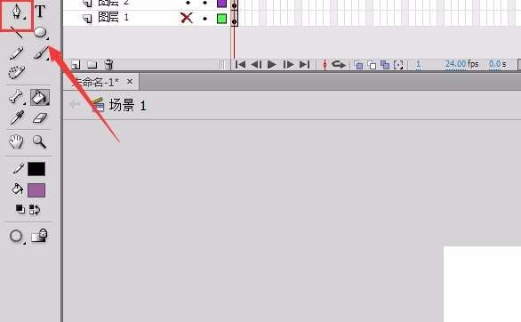 flash怎么制作一个2017年雄鸡独唱贺新年的图?