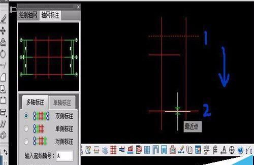 cad怎么画出轴网及轴网标注?