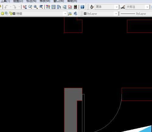 cad怎么绘制单扇门的平面图?
