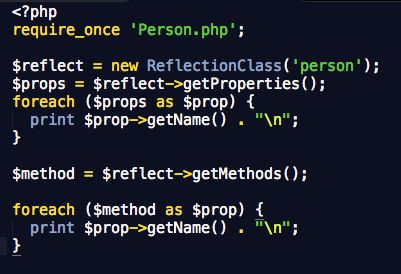 浅谈PHP的反射API
